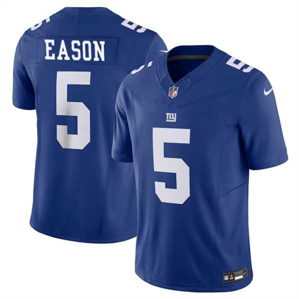 Men & Women & Youth New York Giants #5 Jacob Eason Blue 2023 F.U.S.E. Vapor Untouchable Limited Jersey->new york giants->NFL Jersey